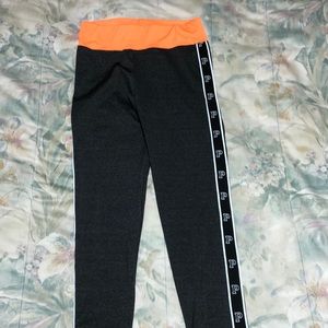 Black/grey/orange leggings